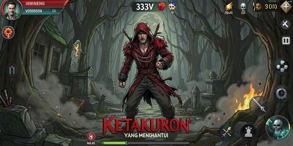 Screenshot 333V menunjukkan pengalaman gameplay yang menegangkan dan menyeramkan.