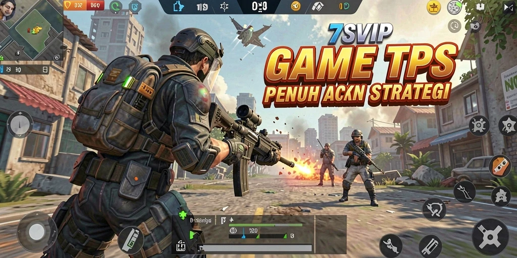 Screenshot gameplay menunjukkan pertempuran seru di 7SVIP.