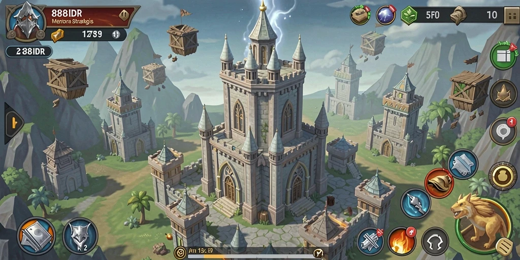 Gameplay seru Tower Defense dengan menara dan musuh yang menantang.