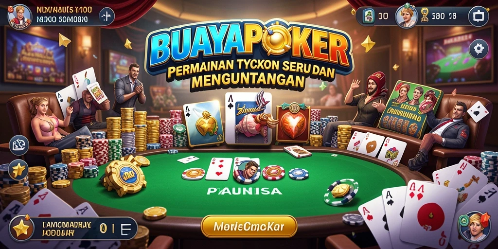 Tangkapan layar BUAYAPOKER menampilkan aksi seru dalam permainan Tycoon dan fitur manajemennya.