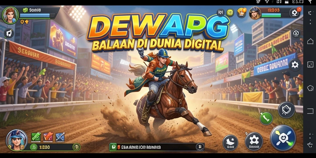 Tampilan gameplay Racing yang seru dan mendebarkan di DEWAPG.