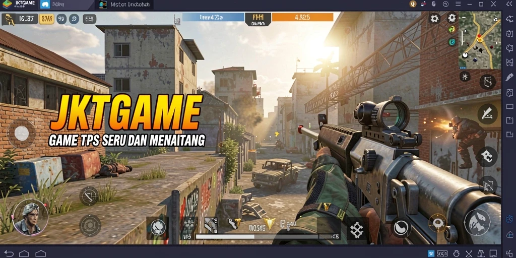 Screenshot gameplay JKTGAME yang menampilkan aksi mendebarkan pemain.