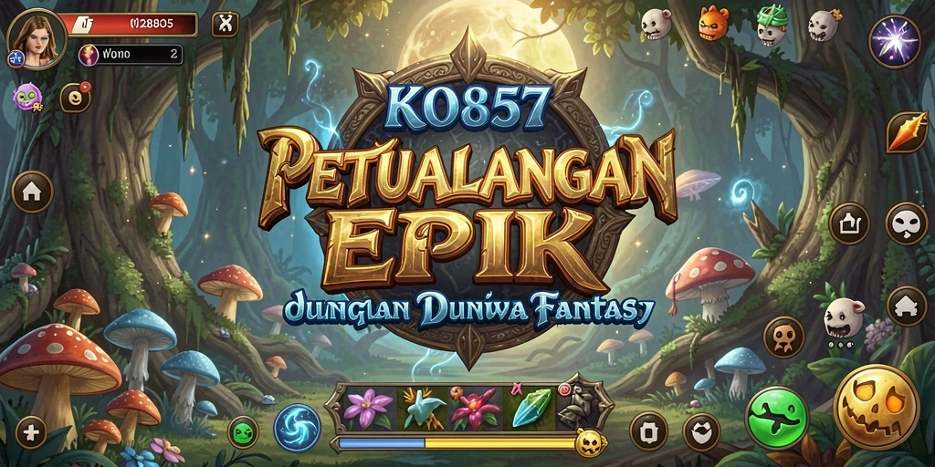 Tampilan gameplay menegangkan di dunia RPG yang kaya.