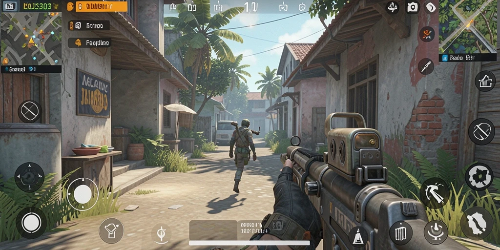 Gambaran gameplay intens dalam <strong>LOS303</strong> dengan aksi tembak-menembak yang seru.