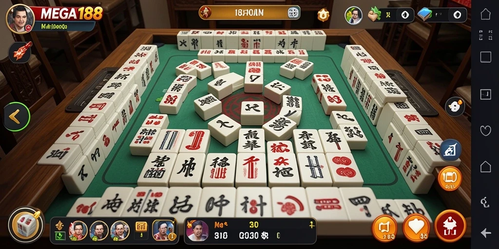 Gameplay seru dan menantang dalam MEGA188 yang penuh strategi Mahjong.