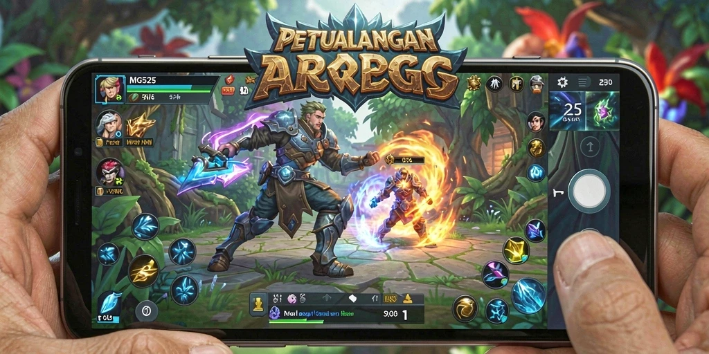 Tangkapan layar MG525 yang menampilkan pertempuran seru dalam gameplay ARPG.