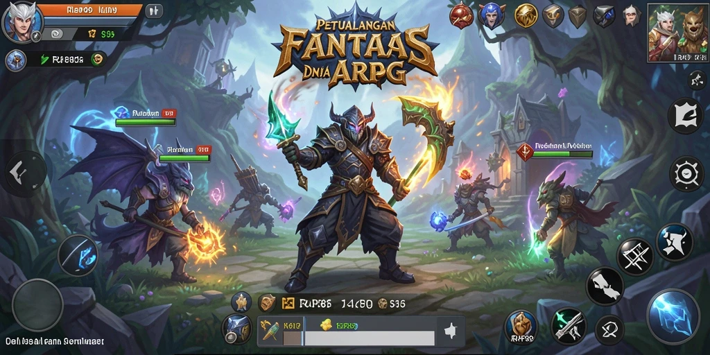 Screenshot gameplay RAP89 yang menunjukkan pertarungan epik dan karakter yang dinamis.