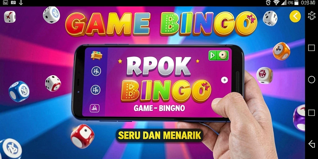 Tampilan gameplay seru di RPOK dengan kartu Bingo yang aktif.