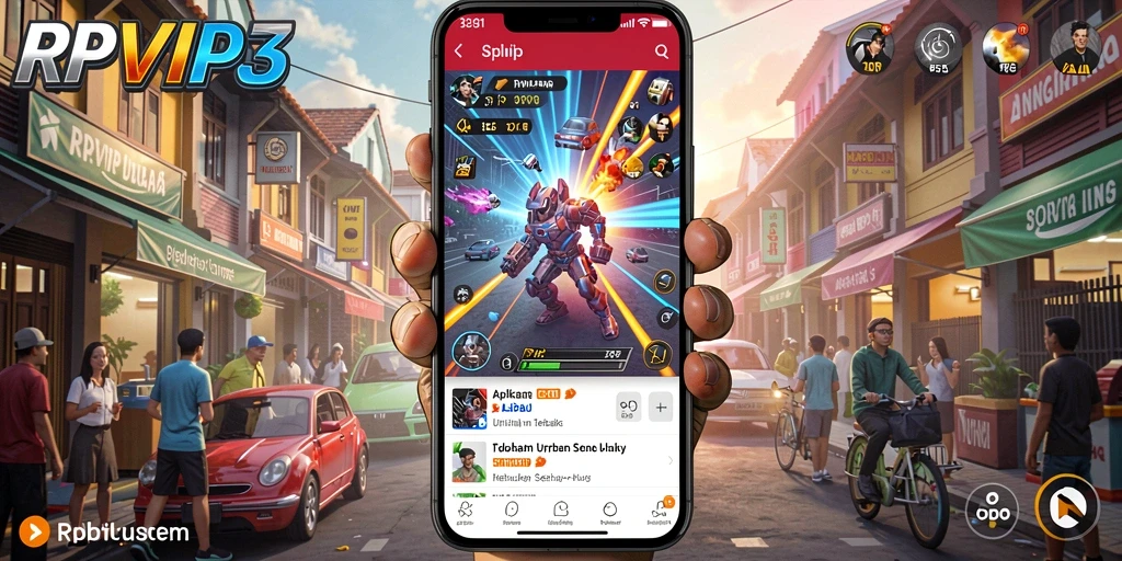 Tampilan antarmuka utama RPVIP3 yang user-friendly dan modern.