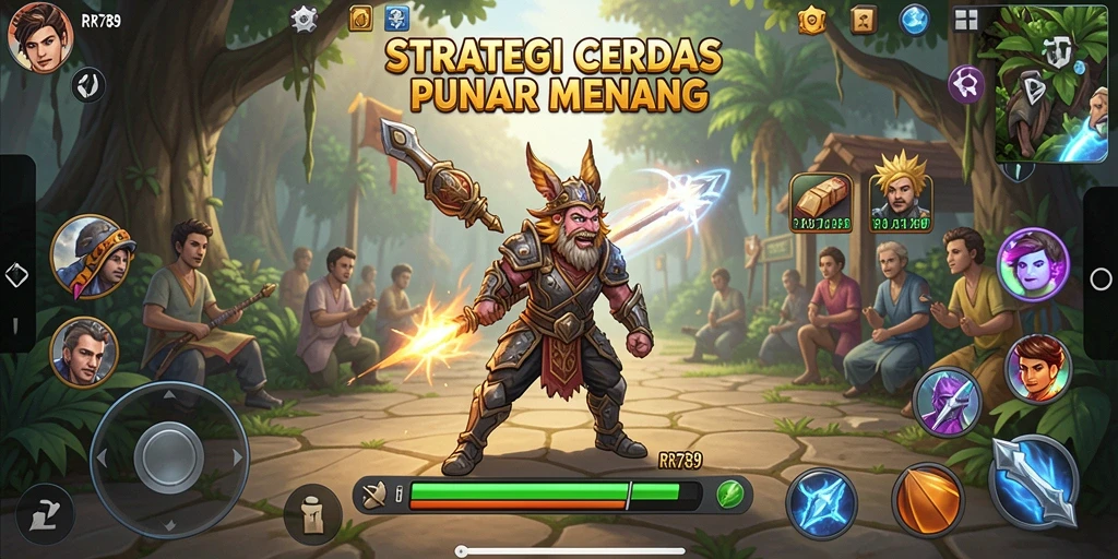 Screenshot gameplay RR789 menampilkan aksi strategi yang mendebarkan.