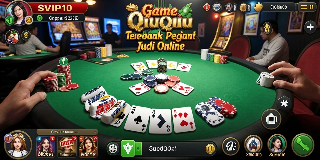 Screenshot SVIP10 menampilkan pengalaman bermain QiuQiu yang seru.
