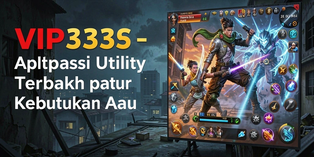 Screenshot tampilan utama VIP333 yang menunjukkan antarmuka Utility yang intuitif.