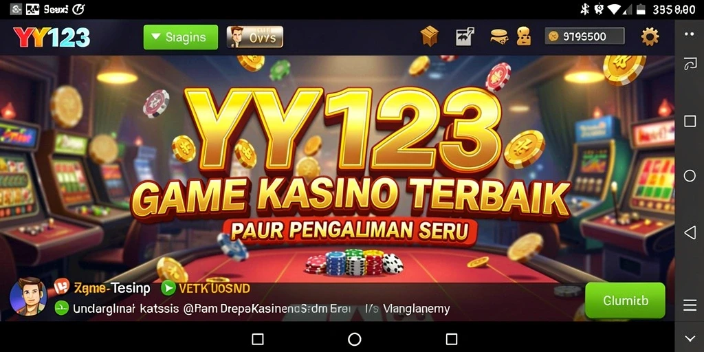 Tampilan gameplay seru di YY123 yang mengajak Anda bermain Kasino.